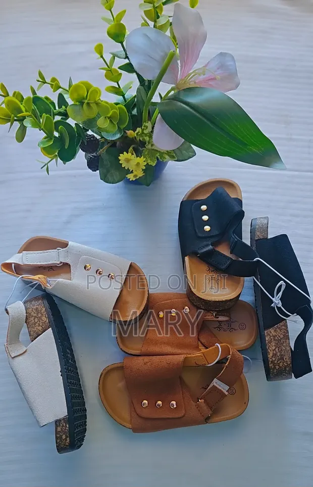 Comfortable Cork-Style Sole Children's Sandals - 1