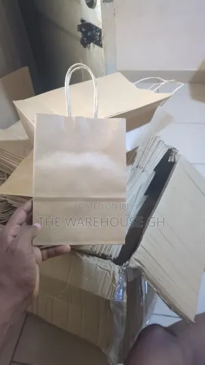 A4 & A5 Paper Bags - White & Brown Kraft