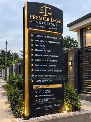 Premium Pylon Signboard & Directory Signs