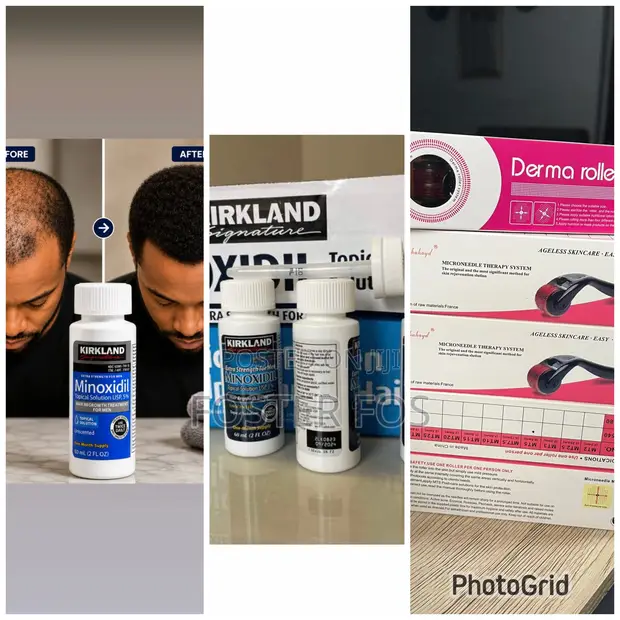 Kirkland Minoxidil & Derma Roller Combo - 1