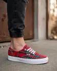 Original Vans Pendleton Red Plaid Sneakers - 2