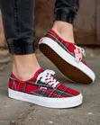 Original Vans Pendleton Red Plaid Sneakers - 3