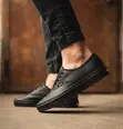 Original Vans Authentic Leather Tonal Black - 1