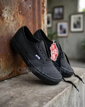 Original Vans Authentic Leather Tonal Black