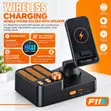 Wireless Charger with Portable Bluetooth Speaker - 1