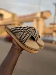 Original Woven Cross Slippers - 1