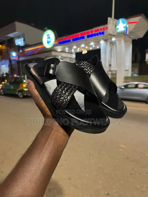 Quality Ghanaian Leather Slippers - 1