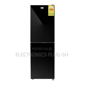 Nasco 196L Black Mirror Bottom Refrigerator