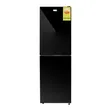 Nasco 196L Black Mirror Bottom Refrigerator - 1