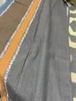 Modern Double Bedsheets - Grey, Gold & Yellow Print - 5