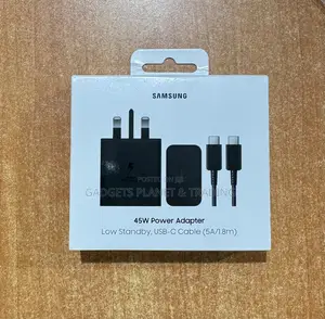 Original Samsung 45W Power Adapter with USB-C Cable