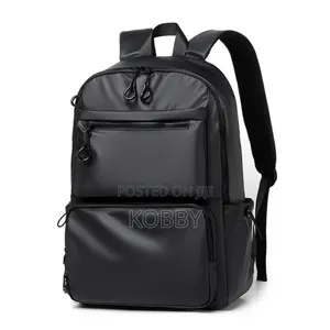 Large Unisex Laptop Backpack - Black