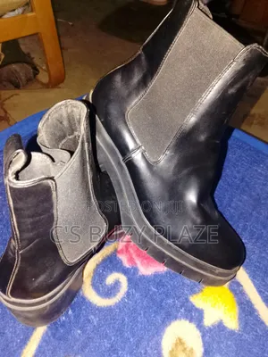 La Brand Black Leather Boots - Size 41