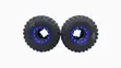 Used DWT Ultimate G3 Beadlock Rear Wheels & Razr Tires for YFZ450R - 1