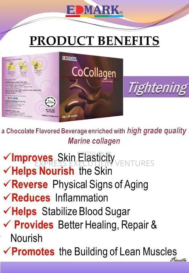 Edmark Cocollagen Chocolate Drink - 1