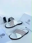 Stylish Black Leather Slides with Cross-Strap Design - 1