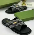 Stylish Black Leather Slides with Cross-Strap Design - 2
