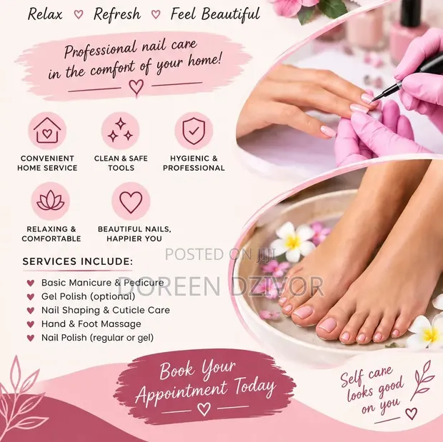 Professional Pedicure and Manicure Service - 1