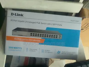 D-Link 24-Port Gigabit PoE Switch with 2 SFP Ports