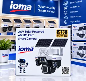 Solar 4G SIM Camera with 4 Lenses & 2-Way Talk