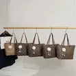 Stylish Brown Monogram Shoulder Bag - 1