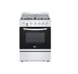 LG Gas Cooker 60x60 Silver Freestanding with Oven - FA211RMA - 1