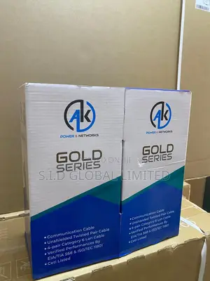 AK Gold Series Cat6 High-Speed LAN Cable - 305m