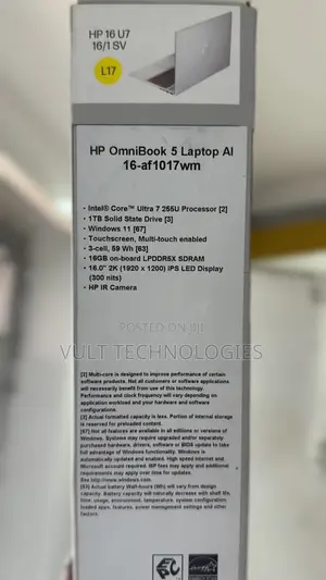 New HP OmniBook 5 16" Laptop