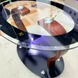 VIG Furniture Oval Centre Table with Glass Top - 1