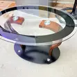 VIG Furniture Oval Centre Table with Glass Top - 3