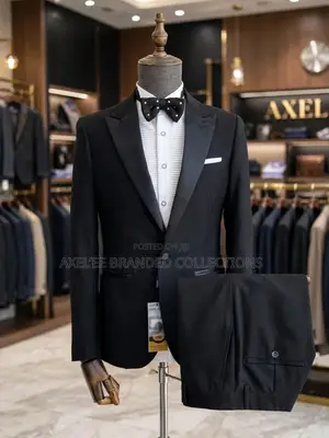 Marcelo Burlon Men's Black Single Breasted Tuxedo Suits