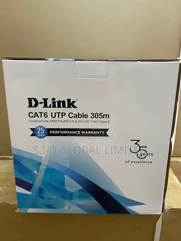 Original D-Link CAT6 Network Cable 305m - 25 Year Warranty - 1