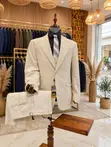 Marcelo Burlon Premium Cream Formal Suit - 2
