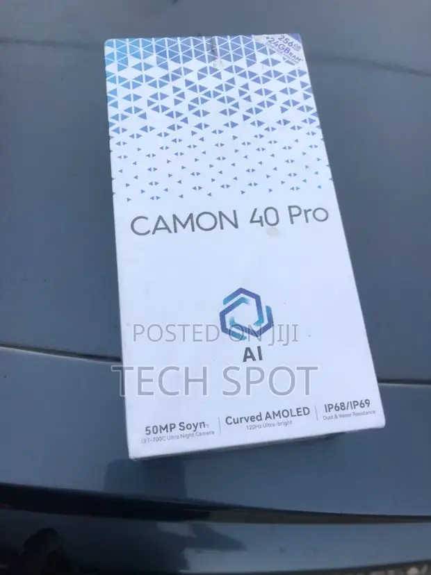 New Tecno Camon 40 Pro 5G 256GB Black - 1