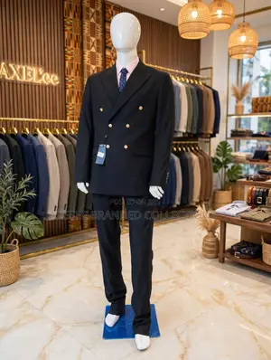 Marcelo Burlon Black Double-Breasted Suit - 48-58