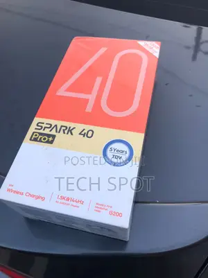 New Tecno Spark 40 Pro+ 256GB Black