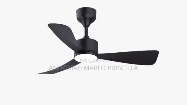 3-Blade Ceiling Fan with Light & Remote Control - 1