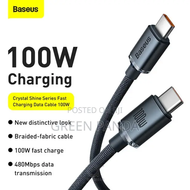Baseus Crystal Shine Series USB-C Cable (100W) - 1
