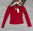 Cowl Basic Top - Off-Shoulder with Gold Buckle - 1