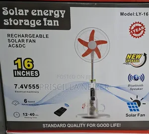 Solar and Rechargeable Fan with Bluetooth Speaker & Mosquito Repellent
