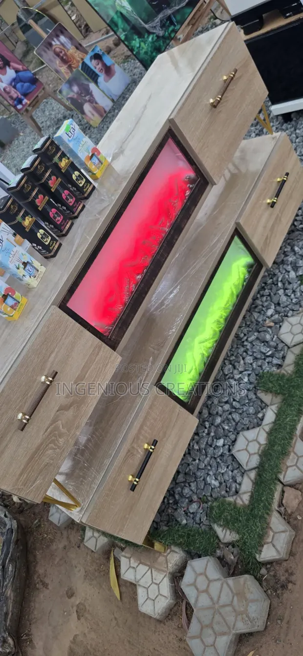 Ultra Modern TV Stand with Coal Burning Animation - 1