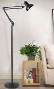 Adjustable Floor Standing Lamp - Black Metal - 2