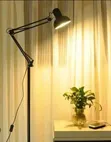 Adjustable Floor Standing Lamp - Black Metal - 3
