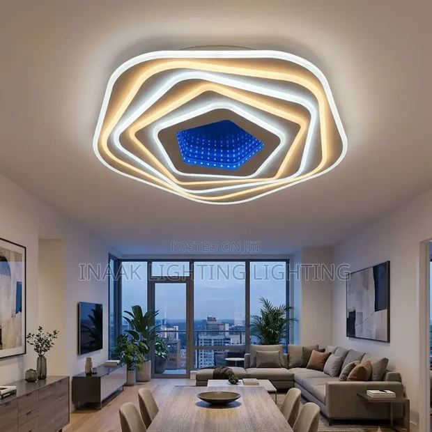Modern 3D Infinity Flush Mount Ceiling Light - 1