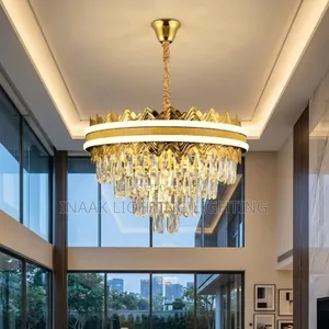 Luxury Gold Crown Crystal Chandelier Gd26