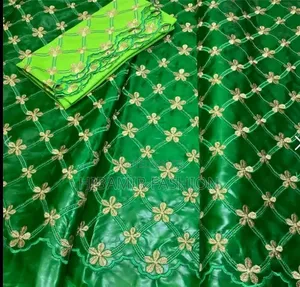 7 Yards Bazin Riche Fabric with Embroidery