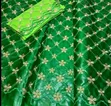 7 Yards Bazin Riche Fabric with Embroidery - 1