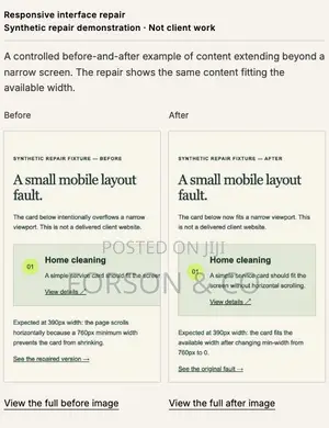 Web App Repair & Completion - Forson & Co.