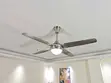 Metallic Art Ceiling Fan with Light & Remote - 2