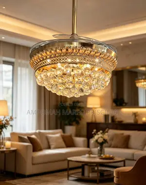 Luxury Modern Art Chandelier Light with Fan